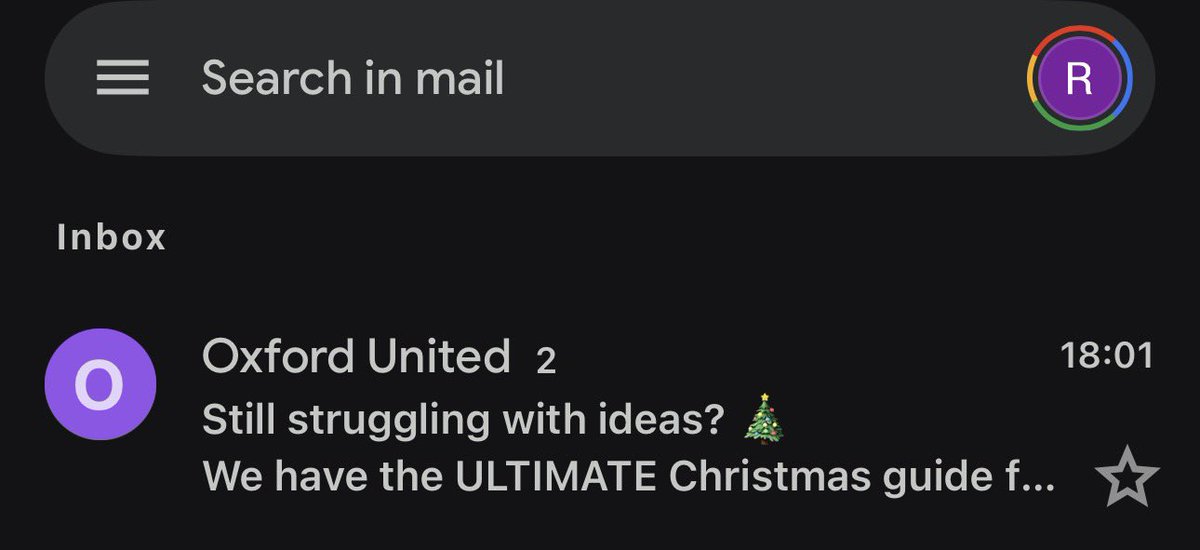 Think OUFC are sending everyone emails meant for Gary Rowett.