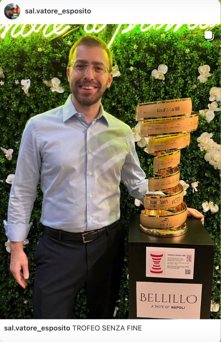 AndreyMcQueen's tweet photo. 🍕 @BellilloPizza is honored to host the legendary Trofeo Senza Fine at their Miami restaurant in Brickell, USA 🇮🇹🇺🇸

Thank you @giroditalia for bringing a true symbol of Italian sporting heritage across the ocean. 🚴‍♀️

Bellillo is proud to represent Italy and celebrate Italian excellence on American soil - where culture, passion, and sport meet. 🏆✨