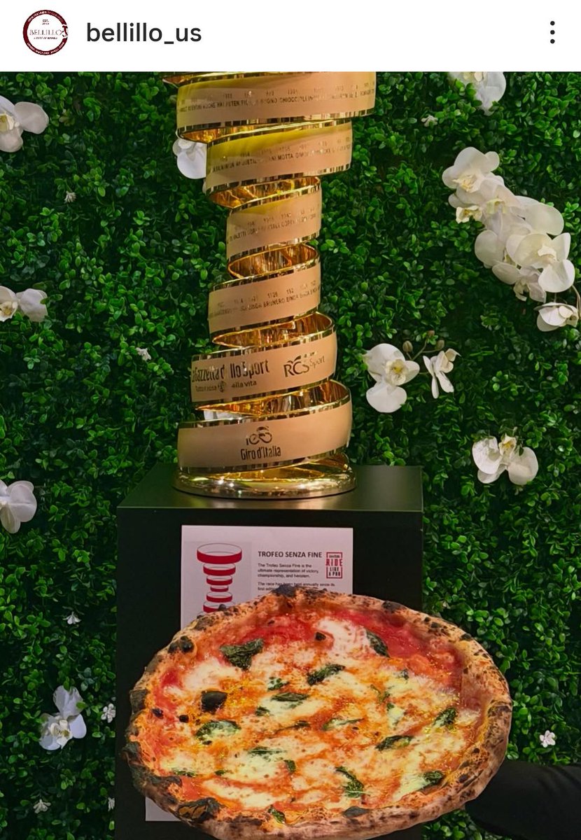 AndreyMcQueen's tweet photo. 🍕 @BellilloPizza is honored to host the legendary Trofeo Senza Fine at their Miami restaurant in Brickell, USA 🇮🇹🇺🇸

Thank you @giroditalia for bringing a true symbol of Italian sporting heritage across the ocean. 🚴‍♀️

Bellillo is proud to represent Italy and celebrate Italian excellence on American soil - where culture, passion, and sport meet. 🏆✨