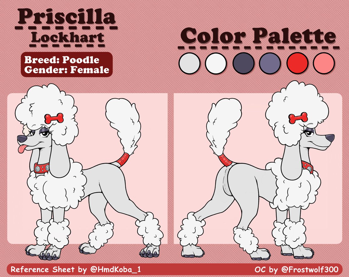 Poodle gal OC Ref Sheet made for <a href="/Frostwolf300/">Frost Wolf 🔞</a>
