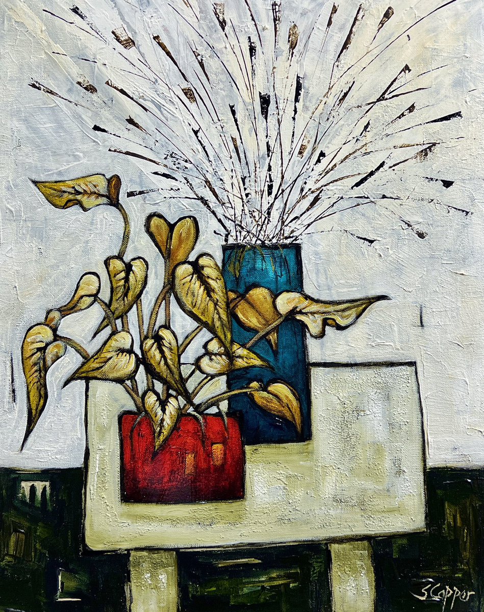 gallerycheshire's tweet photo. Yellow Plant & Grasses by Steve Capper.
#stevecapper #stilllifepainting https://t.co/u2BgNIWw2I