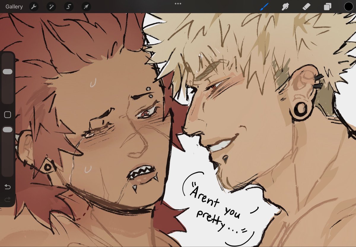 Thank u oomf for the idea #kiribaku