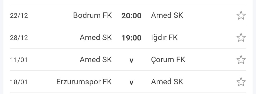 Bu 4 maçtan kaç puan alırız? Tahminleri alalım. Ama objektif olarak lütfen. 
İlk tahmmin benden 10 puan derim. 
<a href="/amedskofficial/">Amedspor</a> <a href="/AmedsporXpress/">AmedsporXpress</a> <a href="/TimaGelAmedspor/">Tîma Gel Amedspor</a> #Amedspor