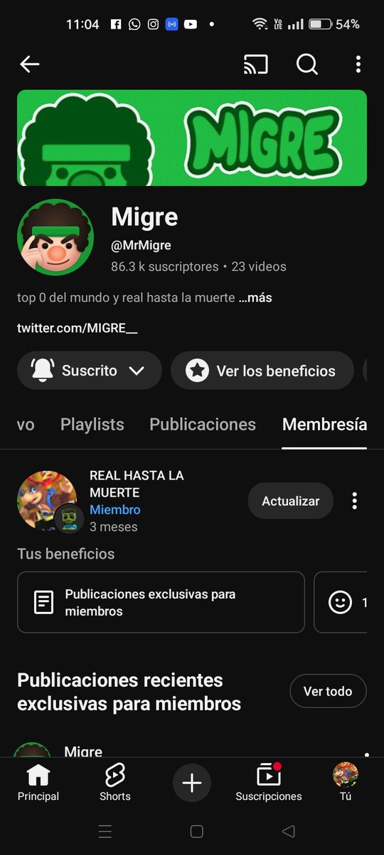 Mi regalo de cumpleaños fueron 100 pavos y renuevo mi membresía ya que Migre es mi maestro de Hero 🫡

Migre si ves esto, pasadme el mod del confeti 🥹 te agradecería una barbaridad 👌🐐