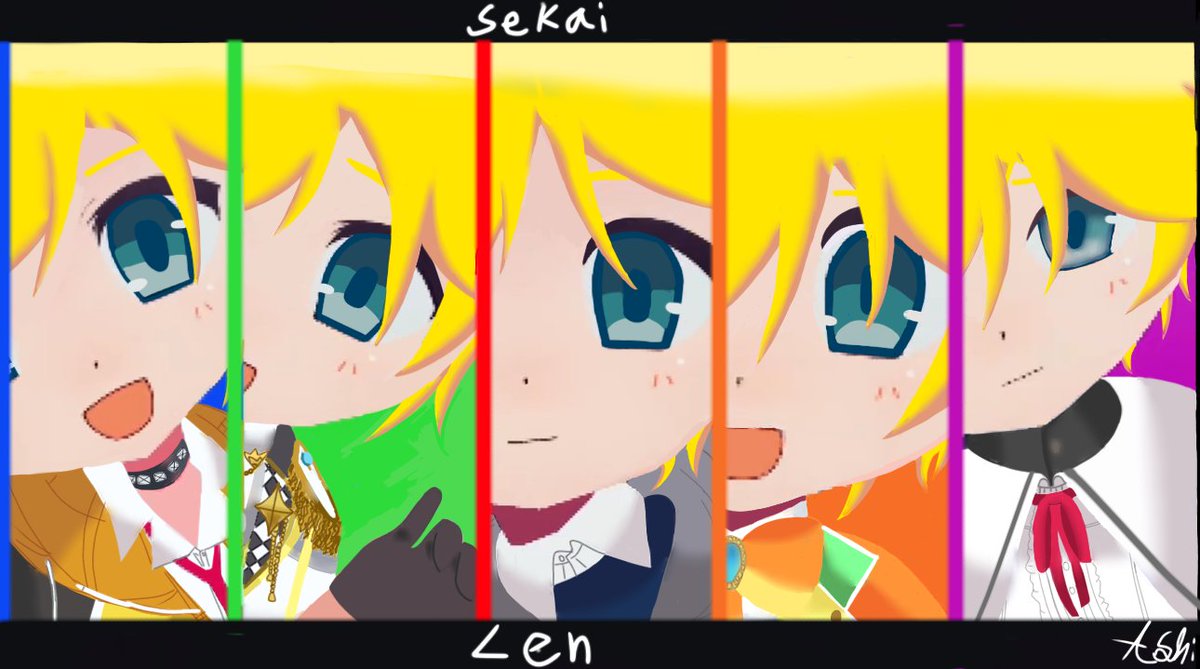 Ashilencest's tweet photo. 🥬→🍌

#鏡音レン #prskプラス https://t.co/If7LATbweq