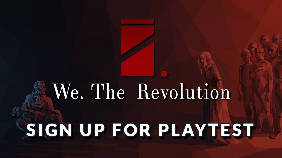 We. The Revolution Playtest is coming on January 7!

Sign up now to try new language versions and help us test the localizations.
Closed Playtest, limited access.

Steam: store.steampowered.com/app/736850/We_…

#WeTheRevolution #indiegame #gamedev