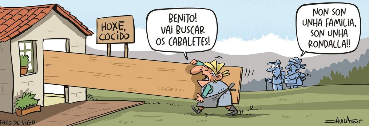Cando se fai cocido...
#SerGalegos #Cocido #SociedadeGalega
#HumorGalego #Davila
🤩 𝐌𝐚́𝐢𝐬 𝐡𝐮𝐦𝐨𝐫 𝐞𝐧 𝗜𝗡𝗦𝗧𝗔𝗚𝗥𝗔𝗠 ⬇️ 
instagram.com/fans_de_luis_d…
farodevigo.es/opinion/humor