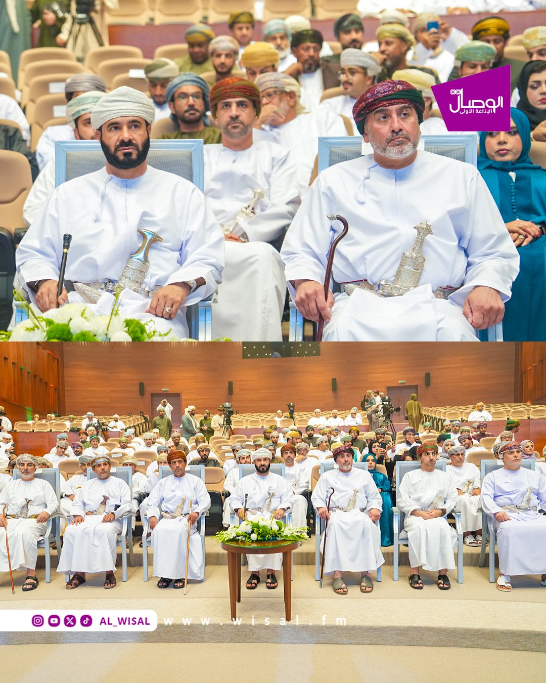 الوصال | حفل افتتاح مهرجان الشعر العماني في دورته الـ 13 تحت رعاية معالي الدكتور محمد المعمري وزير الأوقاف والشؤون الدينية. يستمر المهرجان لمدة 5 أيام. الأمسيات الشعرية في قاعة وزارة الإعلام والفعاليات الثقافية المصاحبة في فندق جراند ميلينيوم akram_alrashdi 