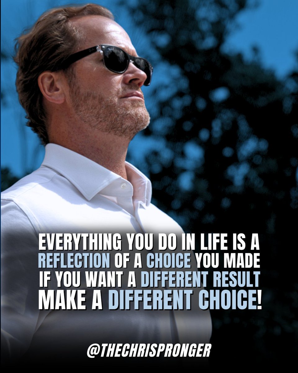 chrispronger's tweet image. Your life doesn’t change by accident.
It changes when you decide it’s time.
Every result starts with a choice.
Choose differently.
Choose boldly.
Choose growth.
