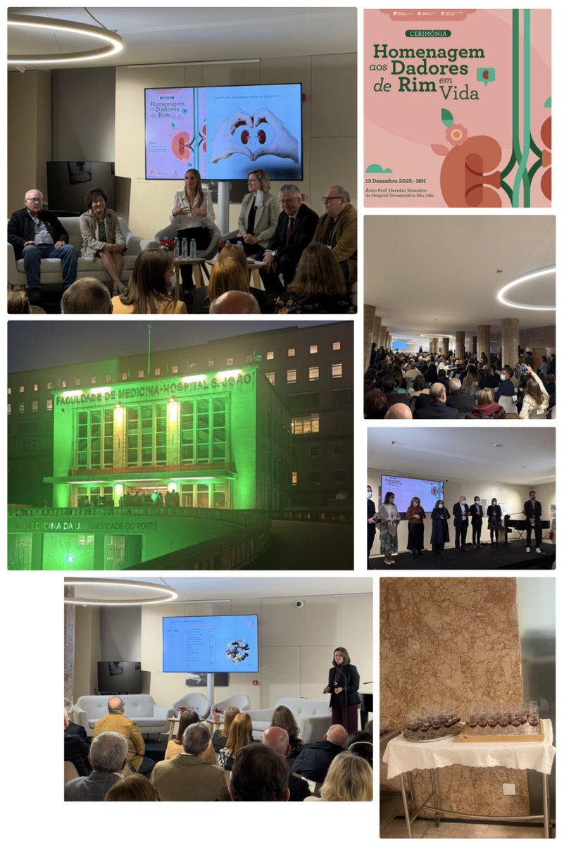 InesCF78's tweet photo. Foi uma honra participar na Cerimónia de Celebração dos Dadores de Rim em Vida, organizada pela ULS São João. Como médica do Serviço de Nefrologia e da Unidade de Transplantes Renais, destaco a importância de reconhecer a extraordinária solidariedade de quem doa vida. 💚 https://t.co/H5ByLO0Ubm