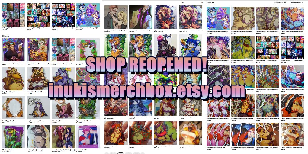 I finally put the missing prints up and more so please check it out 
(US customers please read the extra on my page, shipping is only via DHL package)