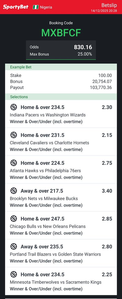 OlaseniFeyisayo's tweet image. 800 odds NBA 

MXBFCF