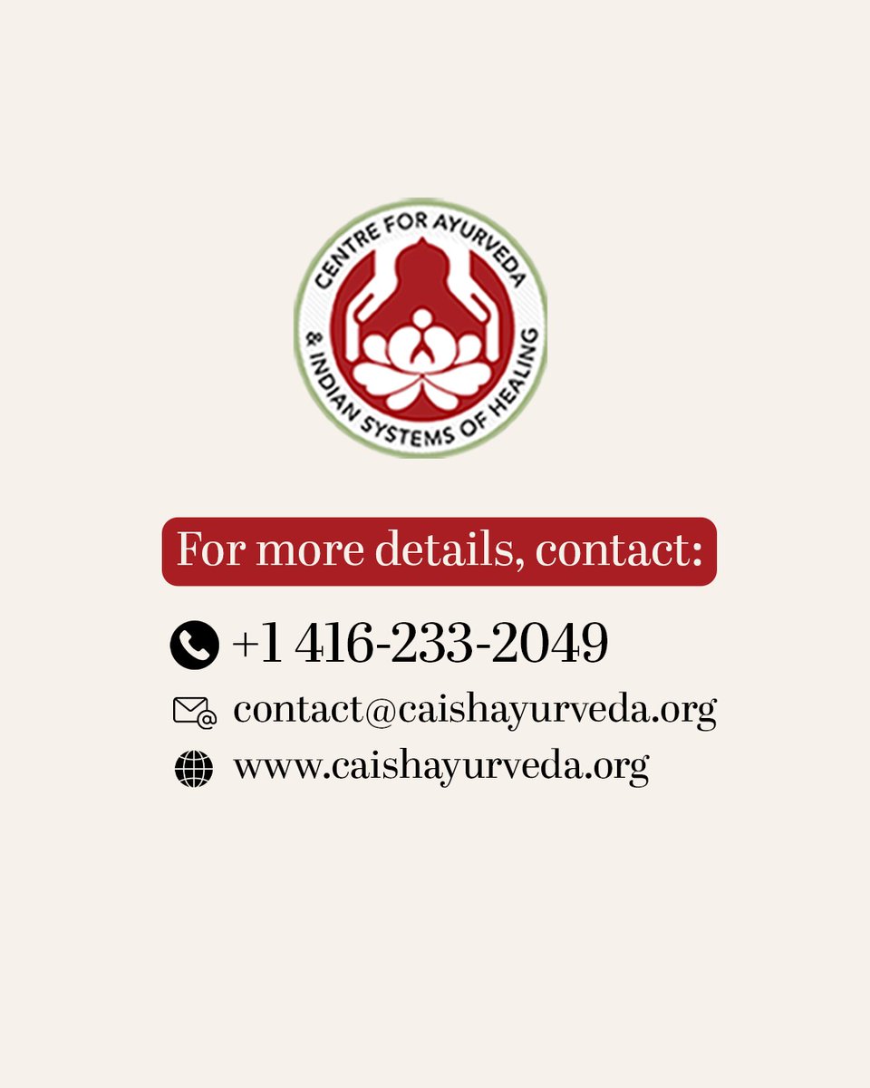 ayurveda_yoga's tweet image. Experience gentle and effective solutions for women’s health with the healing power of Ayurveda. 
Step into a healthier, balanced life with Ayurveda.
📞| (416) 233-2049
.
#ayurveda #womenswellness #hormonalbalance #ayurvedatreatment