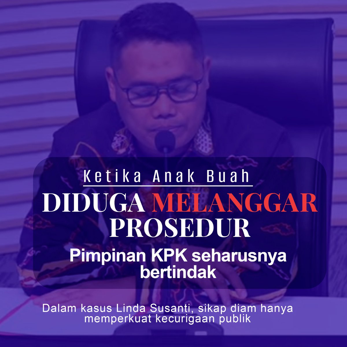 Diamnya pimpinan KPK memperbesar kecurigaan sehingga RDP Untuk Keadilan perlu segera dijalankan #KPKJagaMarwah agar keadilan tidak mati