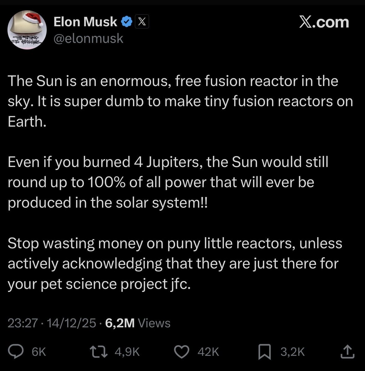 i wonder why someone would post something like this right now when France is having genuine breakthroughs in their fusion core technology together with the EUROfusion consortium and Euratom 🤔🤔🤔