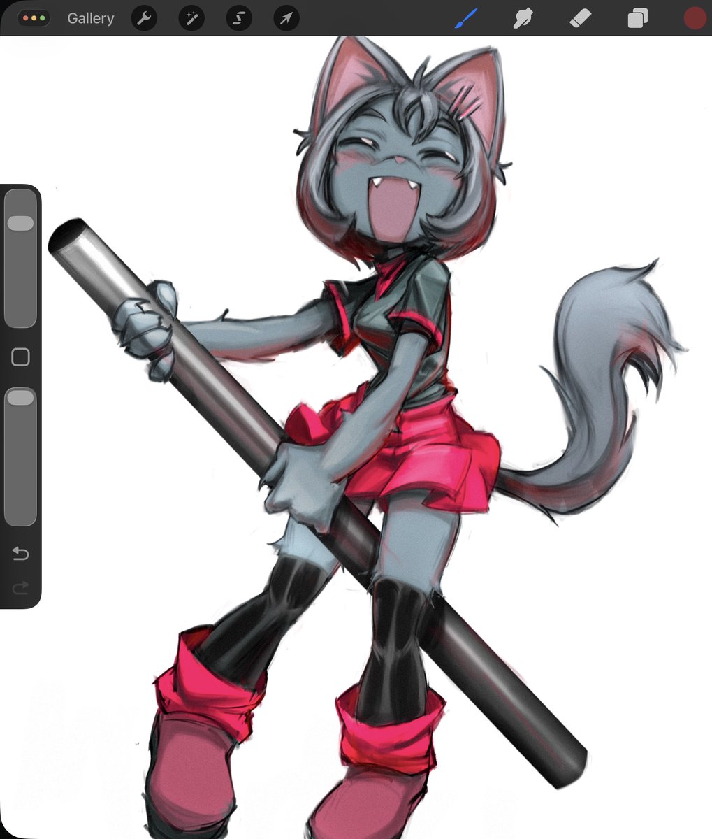 Cat girl with a pipe idk im just doing whatever