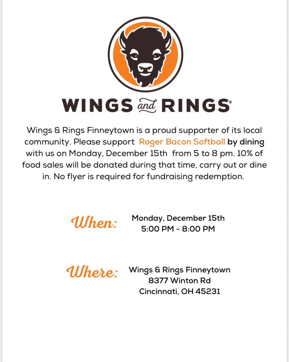 Roger Bacon Softball tweet media