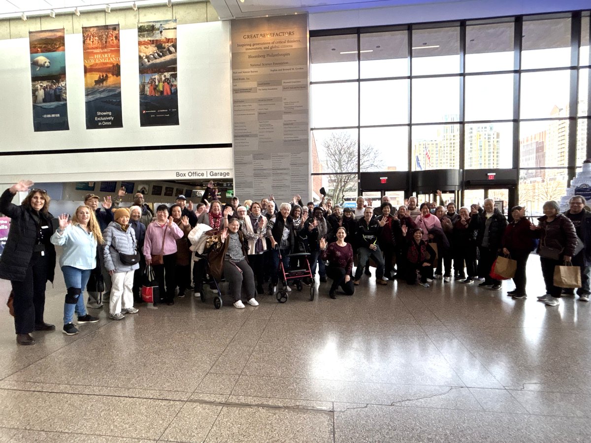 mystic_elder's tweet photo. This was a special day at the @museumofscience with residents from some of our #SupportiveHousing sites in #MaldenMA! MOS gave our group a VIP experience: exhibits, OMNI Theater, live animal show, lunch and transportation. Thank you, MOS!
#OlderAdults #PeopleWithDisabilities https://t.co/bfNwo1U1Vg