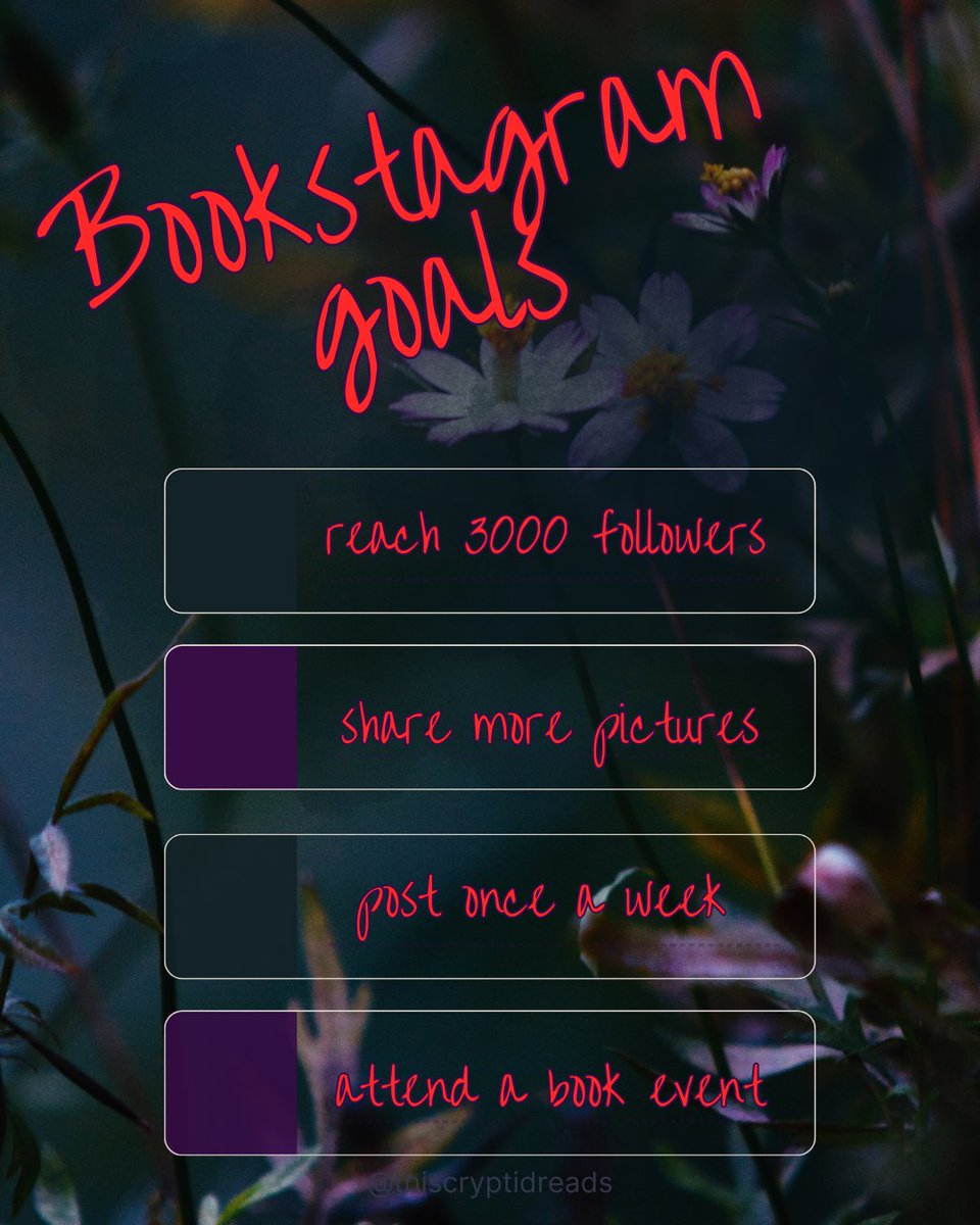CryptidReads1's tweet photo. ✨️2026 Goals✨️ https://t.co/ZGp1qZhe34