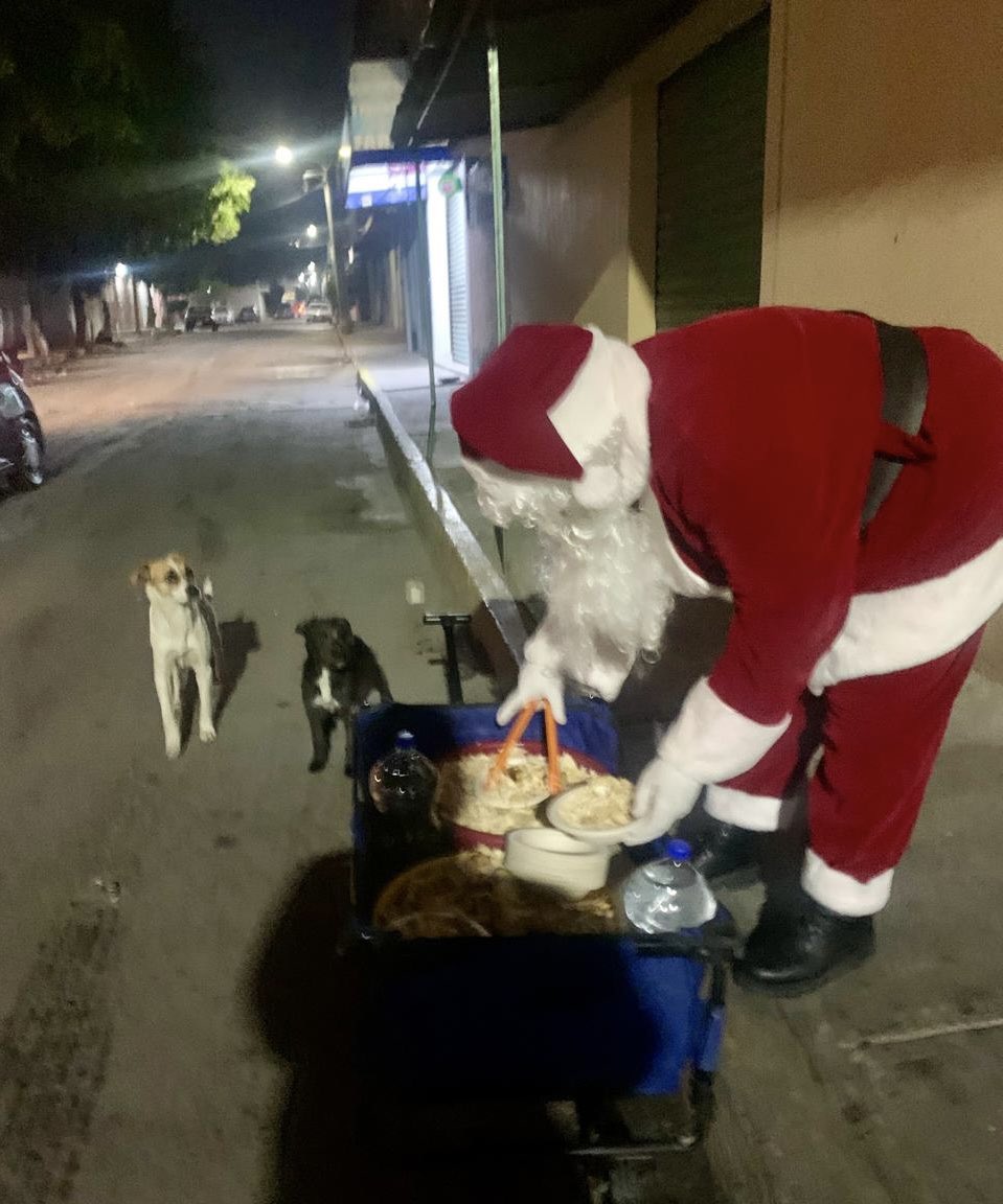 EscuadronSalchi's tweet image. Este año estoy muy desanimada con la Navidad 😞 como ya les he platicado, mamá falleció un 16 de diciembre y mi abuelita un 24 mucho tiempo perdí la emoción por esta época pero encontré la magia el primer día que repartí cena navideña para los callejeritos del barrio. Con ellos…