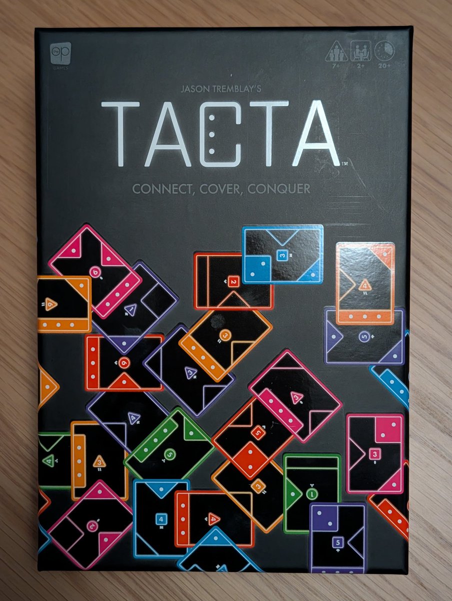 drewstees's tweet image. I had a fun time playing Tacta today. Perfectly tickled that spatial planning part of my brain, plus sprinkled in some strategy to protect your points. A simple, quick, and unique game that's great for the family holidays! 👍

#tacta2025
#boardgames
@TheOpGames
@DexEnvoy