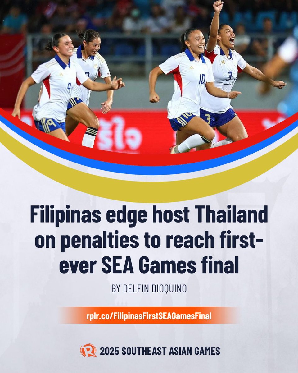 For the first time in Southeast Asian Games history, the Philippines will play in the final of women’s football.

The Filipinas accomplished the breakthrough feat after outlasting host Thailand, winning 4-2 on penalties following a 1-1 draw in a nail-biting semifinal clash.