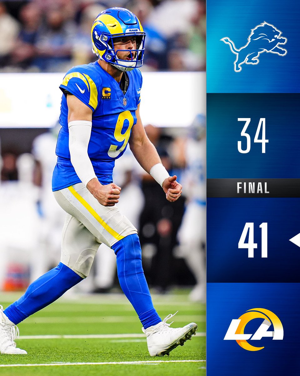 FINAL: The @RamsNFL have won 8 of their last 9 games 🐏