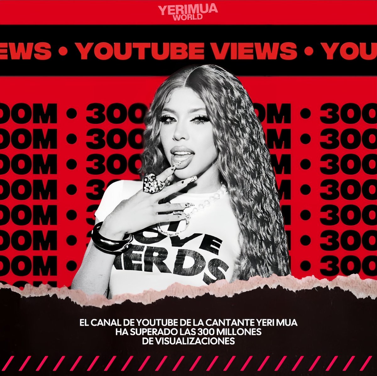 Angelitokiss__'s tweet photo. Oficialmente El Canal De @yerimua En La Plataforma De Youtube Ha Superado Las 300 Millones De Visualizaciones 🙀❤️ https://t.co/Glz2sYQd7H