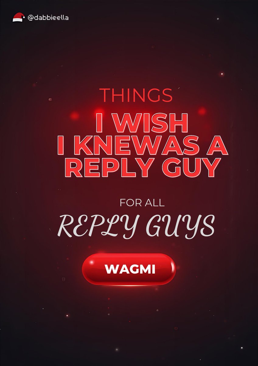 DabbieElla's tweet image. Things I wish I knew as a reply guy!!!

A THREAD POST!!!