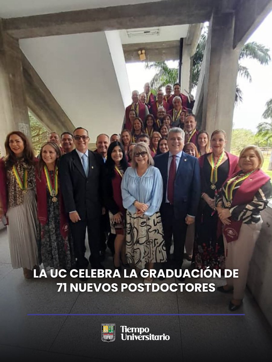 #Noticias <a href="/UCarabobo/">Universidad de Carabobo</a> celebra la graduación de 71 nuevos postdoctores || En Tecnologías Disruptivas e Inteligencia Artificial y Ciencias Empresariales de <a href="/facesuc1/">faces_uc</a>. 

instagram.com/p/DSQ59XYDCv9/…