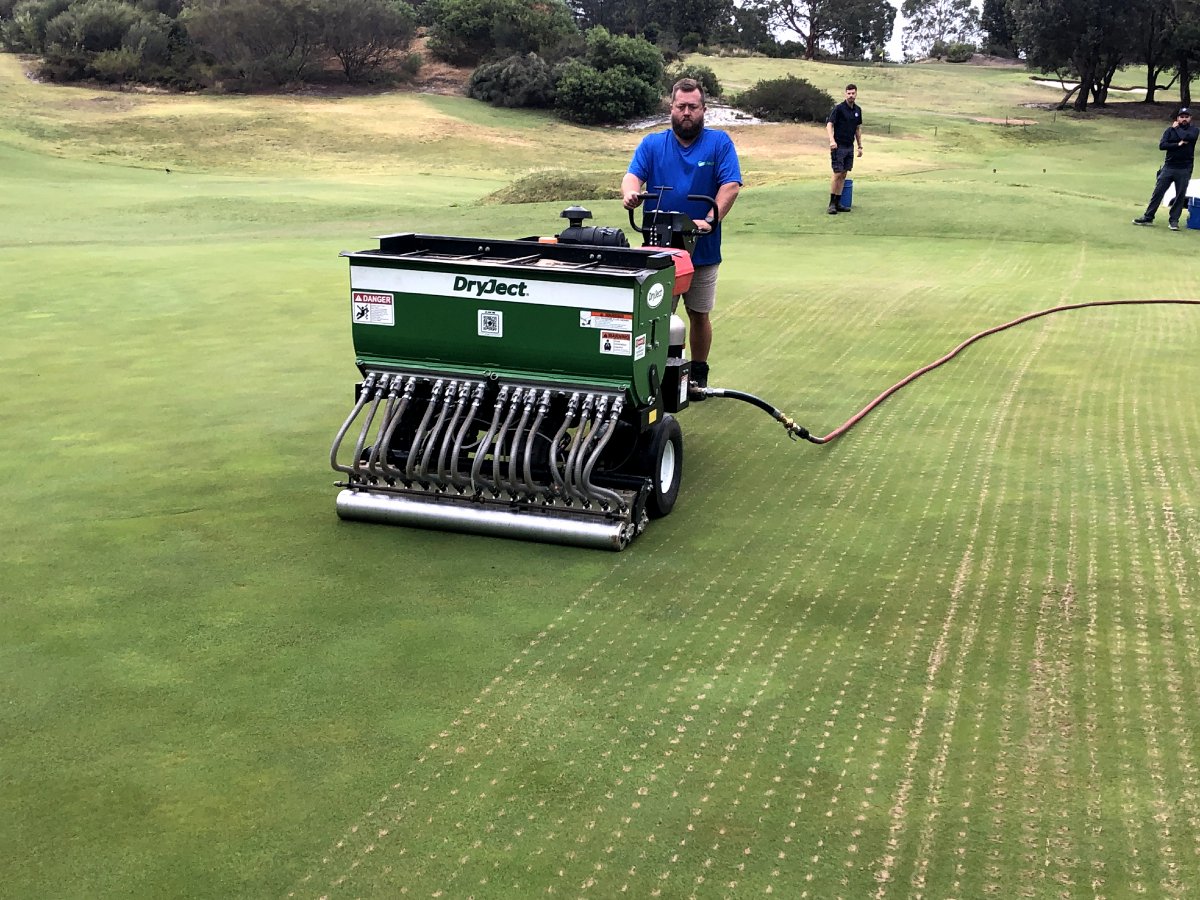 centaurap's tweet image. Centaur Asia Pacific (Australia) recently conducted a series of demonstrations at a number of New South Wales golf clubs, showcasing the @DryJect Unit.

#DryJect #GolfTurfCare #TurfManagementAU #CentaurAustralia #InnovativeTurfSolutions #CAPAU