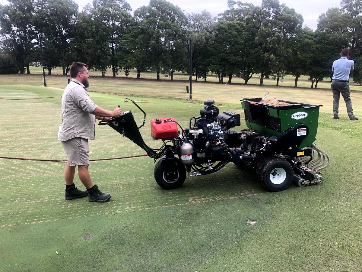 centaurap's tweet image. Centaur Asia Pacific (Australia) recently conducted a series of demonstrations at a number of New South Wales golf clubs, showcasing the @DryJect Unit.

#DryJect #GolfTurfCare #TurfManagementAU #CentaurAustralia #InnovativeTurfSolutions #CAPAU