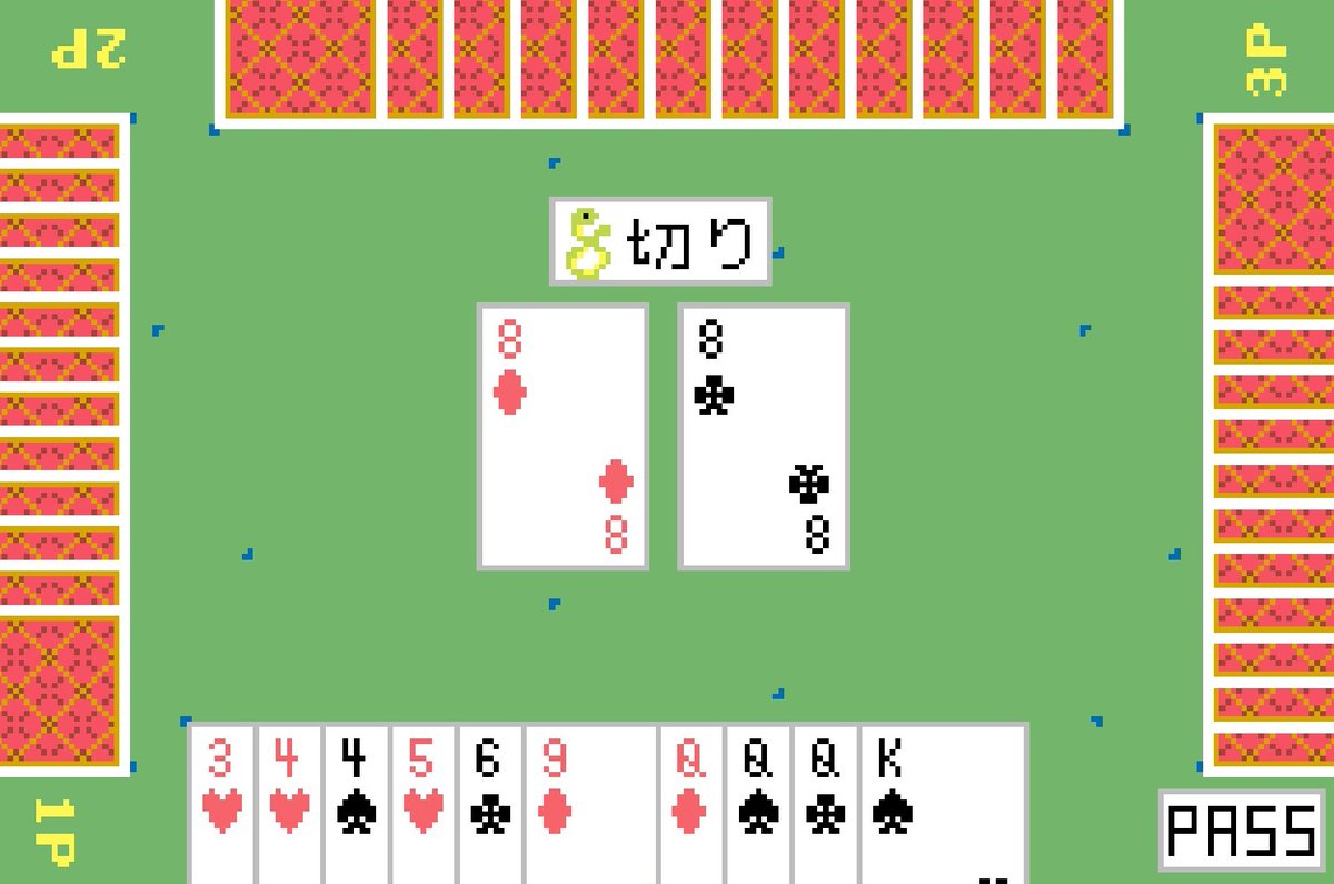 L4WNK's tweet image. GBA実機で確認した所、カードが小さすぎで見えなかったため、サイズを変えてみました。

併せて、スプライトも作り直してみました。