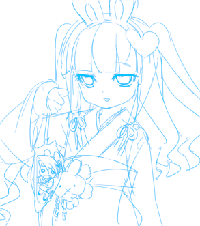 わぁ~めっちゃぷにぷにでうさぎキーホルダーだ！🐇⸒⸒