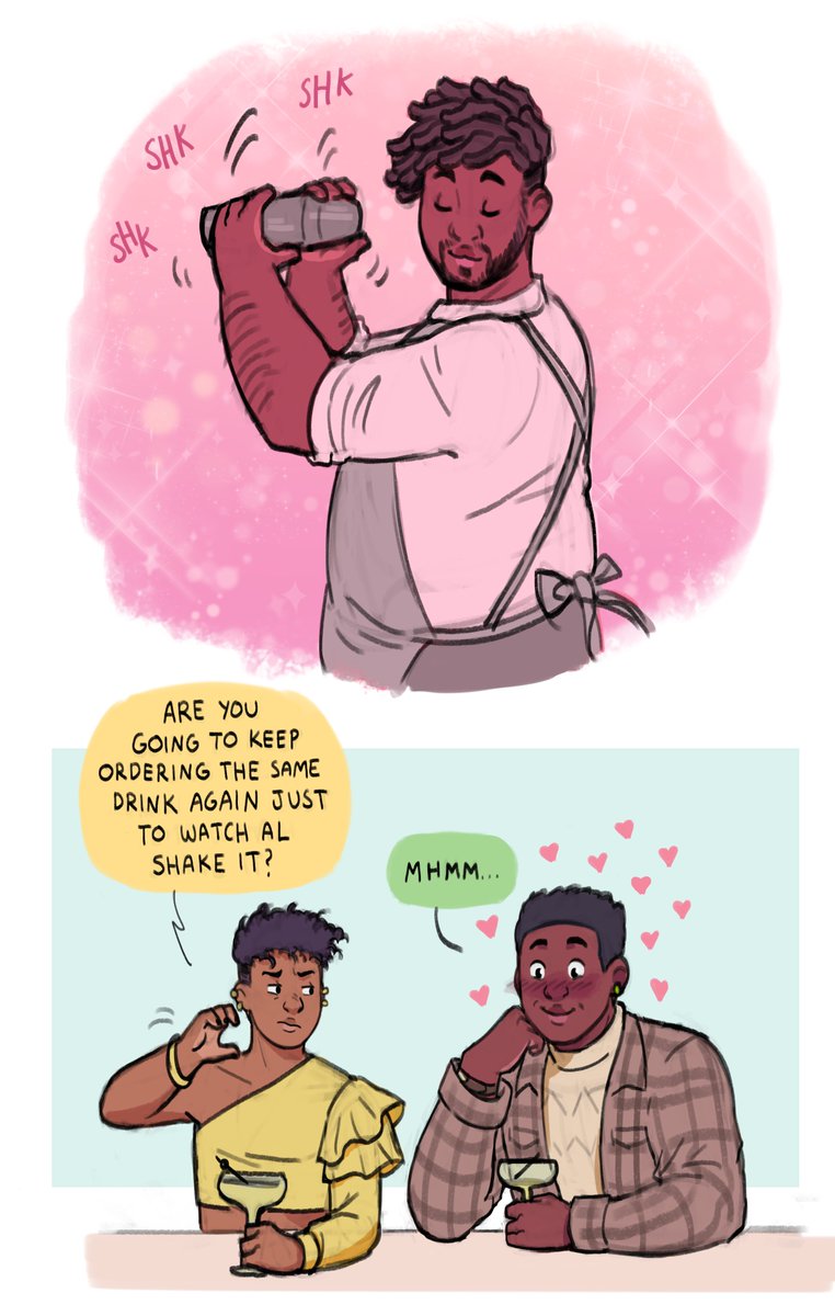 Miscellaneous Martian Manhunter + Bartender Al Crane doodles 👽🍸
Alien superhero struggles to keep his feelings hidden in both forms