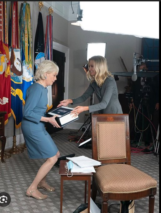 <a href="/KatieMiller/">Katie Miller</a> trump knowingly passed on a huge binder full of nothing to Lesley Stahl and claimed it was his healthcare plan, so I think that's a wash, Mrs. Goebbels.