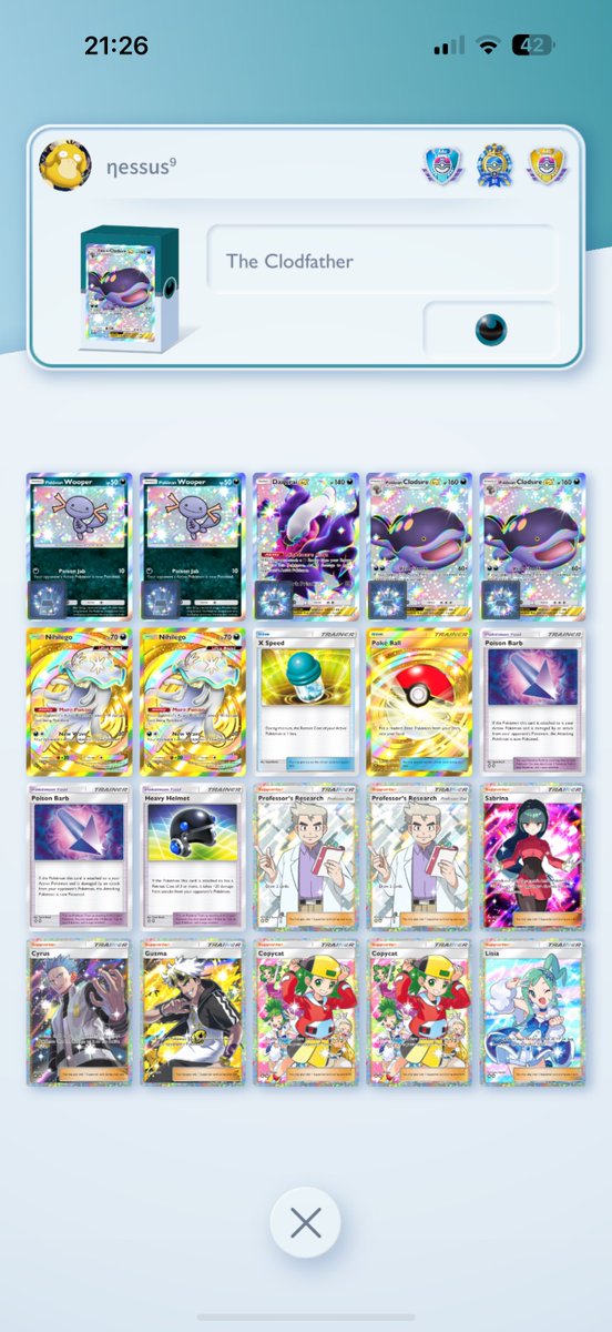 The Clodfather 

#pokemontcgpocket #tcgpocket #ptcgp #tcgp 

vm.tiktok.com/ZNRF5UcM8/
