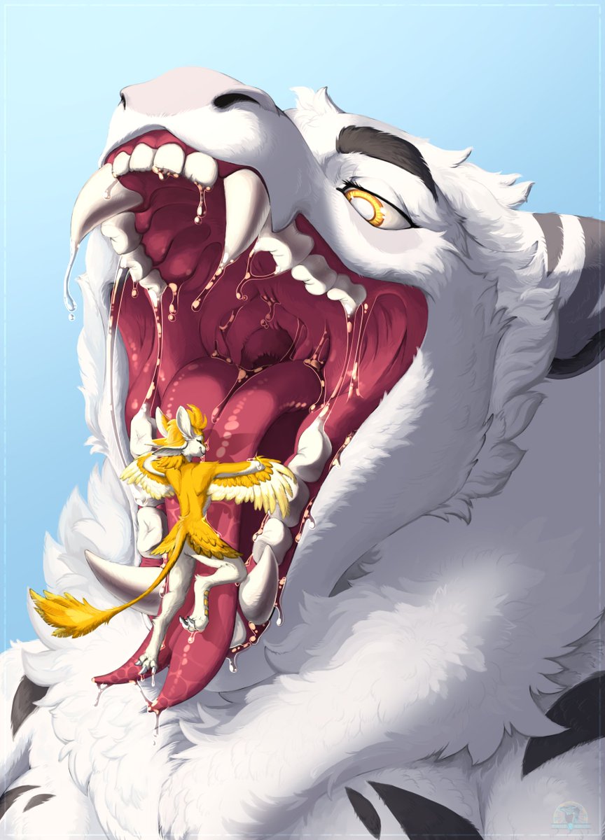 White |CMM| for Vito (bsky)
#vore #furry