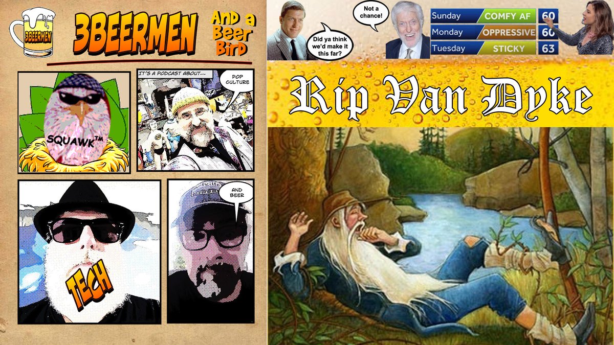 3beermen's tweet image. Rip Van Dyke: Join us tonight as we celebrate the 100th birthday of the legendary Dick Van Dyke.  Also Happy Hanukkah! 7pm E / 4pm P right here on X or join the cool kids @PilledNet