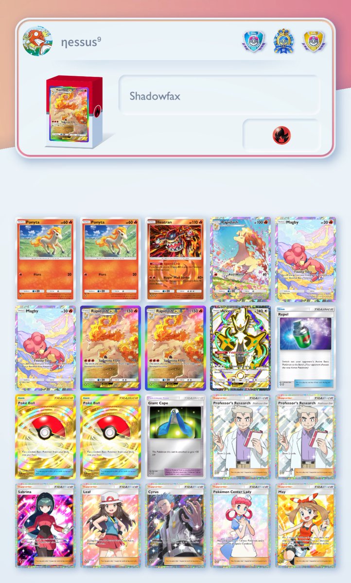 Rapidash ex

vm.tiktok.com/ZNRF5DYJ4/

#pokemontcgpocket #tcgpocket #ptcgp #tcgp
