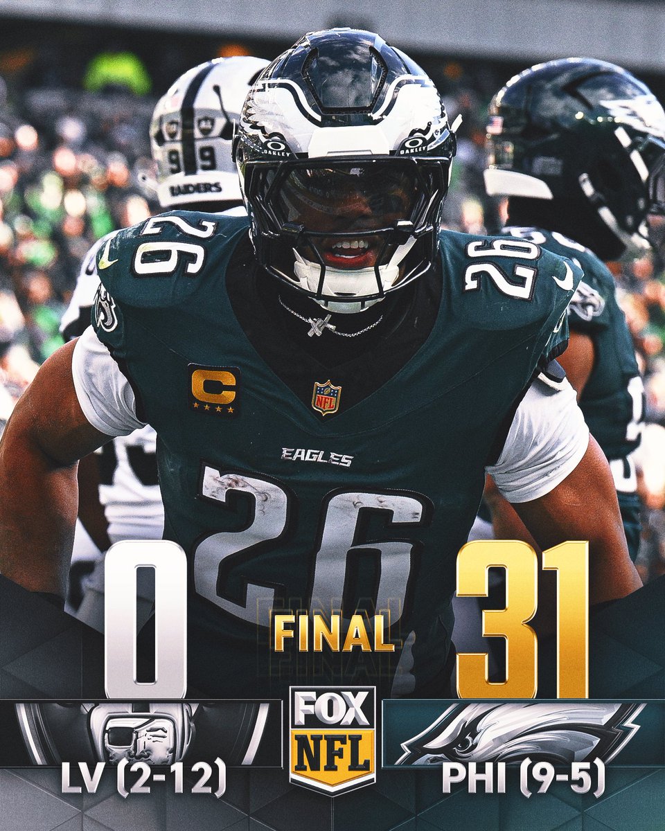 The @Eagles bounce back after a 3-game skid and improve to 9-5 on the season! 🦅 