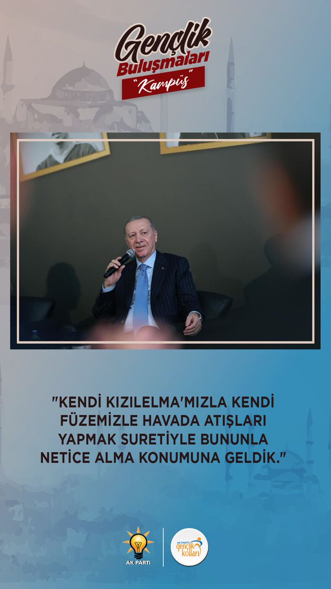 İnanıyorum ki, bilgiyle donanmış, teknolojiyi üreten ve yöneten bir gençlik sadece geleceği değil, adaleti de inşa eder. Ne mutlu bizlere ki liderimiz <a href="/RTErdogan/">Recep Tayyip Erdoğan</a>'in vizyonu ile bu dogrultuda gençlerimize yerel, ulusal ve uluslararası birçok  imkan sunuluyor. #GençlikBuluşması