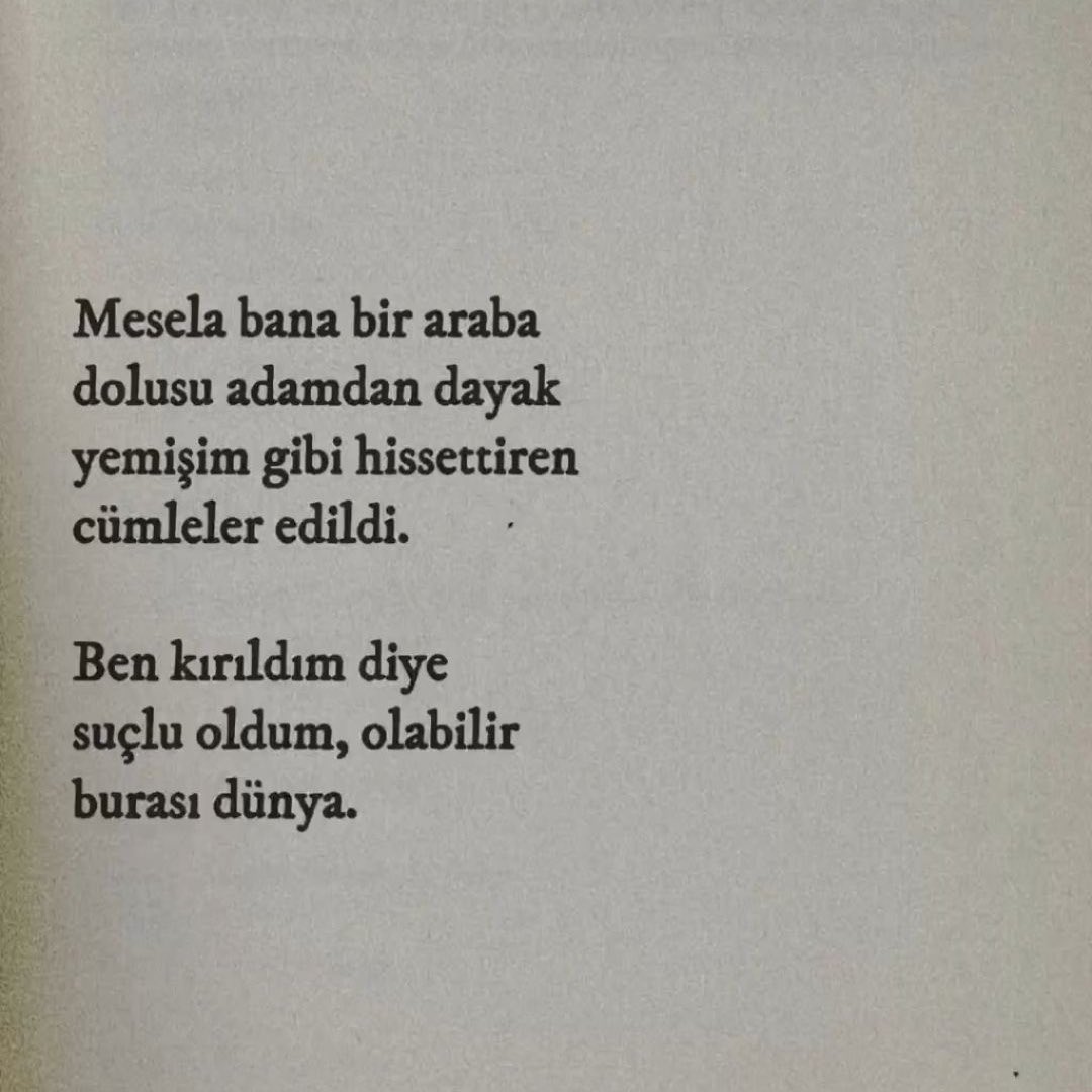 Okuyup anlayana ağır bir söz..