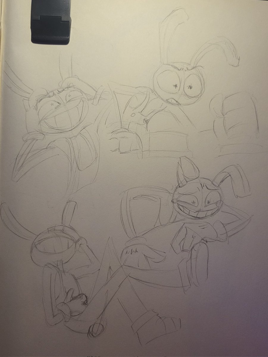 LaceyNield's tweet photo. A few sketches from the new episode ... I want the science behind why Jax is so fun to draw , seriously 😐 
I fear I can't wait till March so if anyone needs me , I'll be crying in a corner until further notice https://t.co/85vmqgJcuO