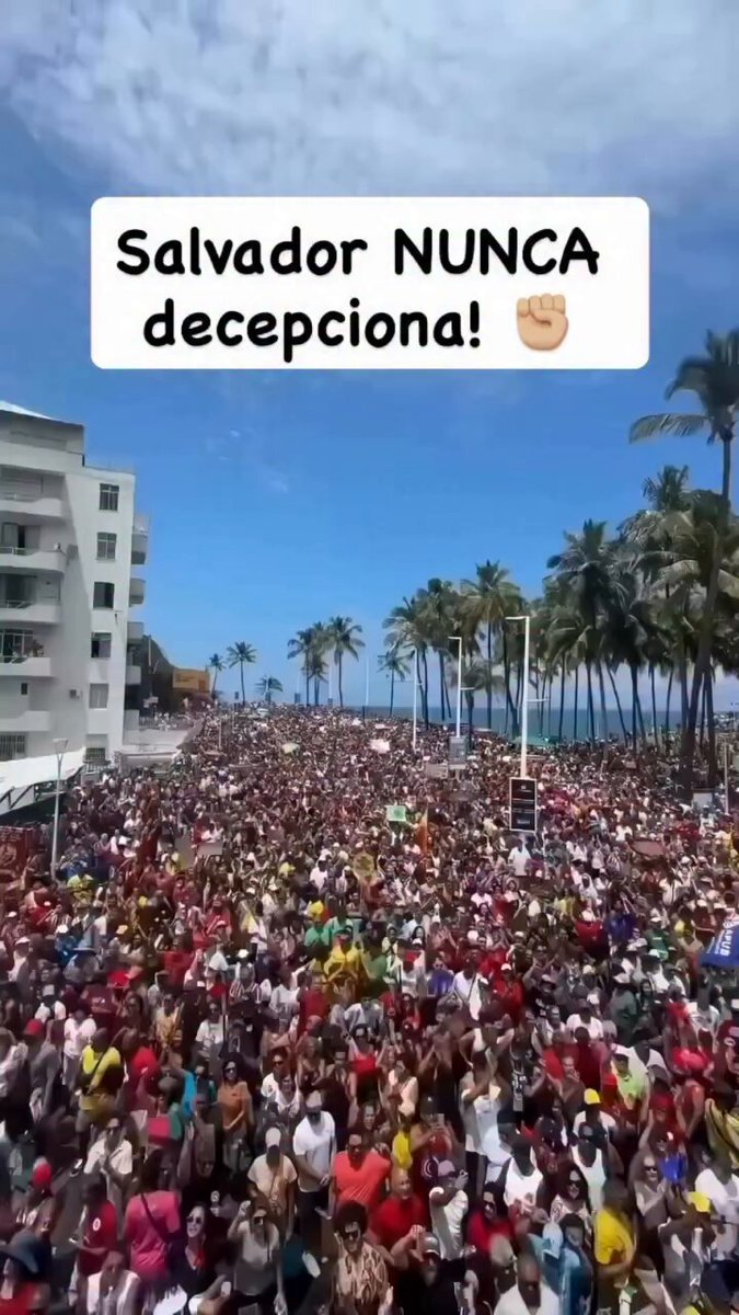 Povo nas ruas de Salvador que nunca decepciona!

SEM ANISTIA DISFARCADA DE DOSIMETRIA