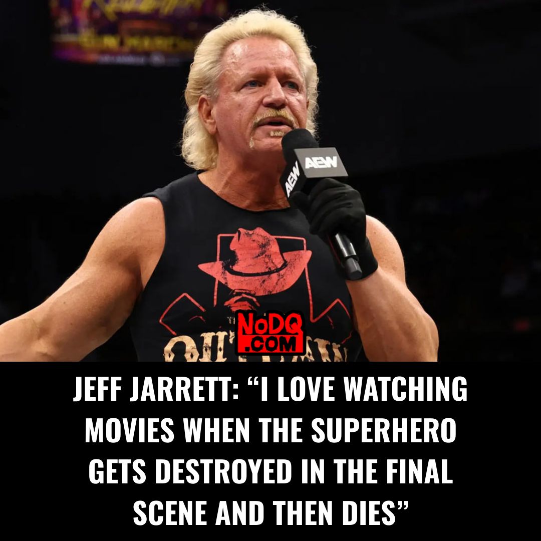 nodqdotcom's tweet photo. Jeff Jarrett: “I love watching movies when the superhero gets destroyed in the final scene and then dies” https://t.co/IPDxlWhmU4 https://t.co/XhUnSdGrgS