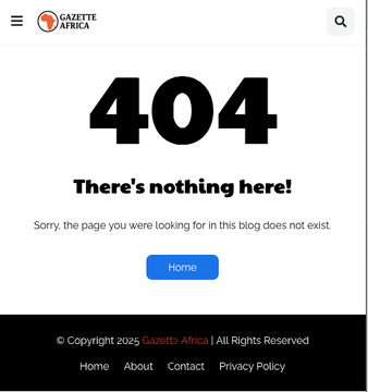BloodedDutchMan's tweet photo. So, I took some time to look into the website "Gazette Africa" that’s reporting the news about the UK and US declining Nigeria’s request to proscribe IPOB. 

The website, https://t.co/DizAVfxhnL, was created on October 13, 2025. If you check the menu, it’s extremely bare and poorly designed. What really stood out, though, is that when you click on the "Contact" page, it leads to a 404 error. 

There’s no known address, and no social media handles either. It’s completely anonymous, which only raises more suspicion. It’s clear this site is set up to deceive, making it look like a legitimate news outlet when it’s just a front for spreading propaganda.

It’s just another fake website created by IPOB to spread falsehoods, trying to make it look like it’s coming from a trusted news source.