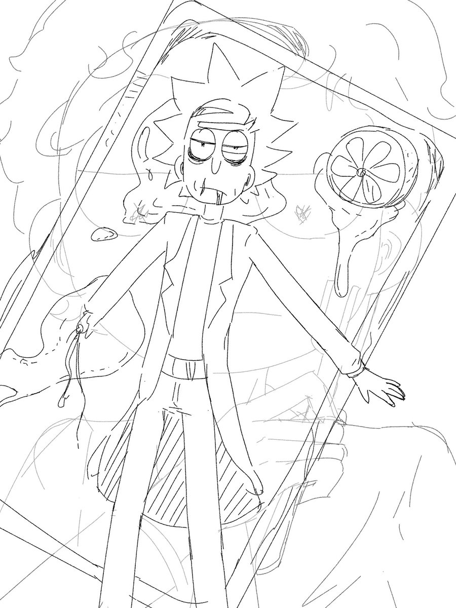 WangYuc122524's tweet image. #RickandMorty #Rickandmorty #evilrick