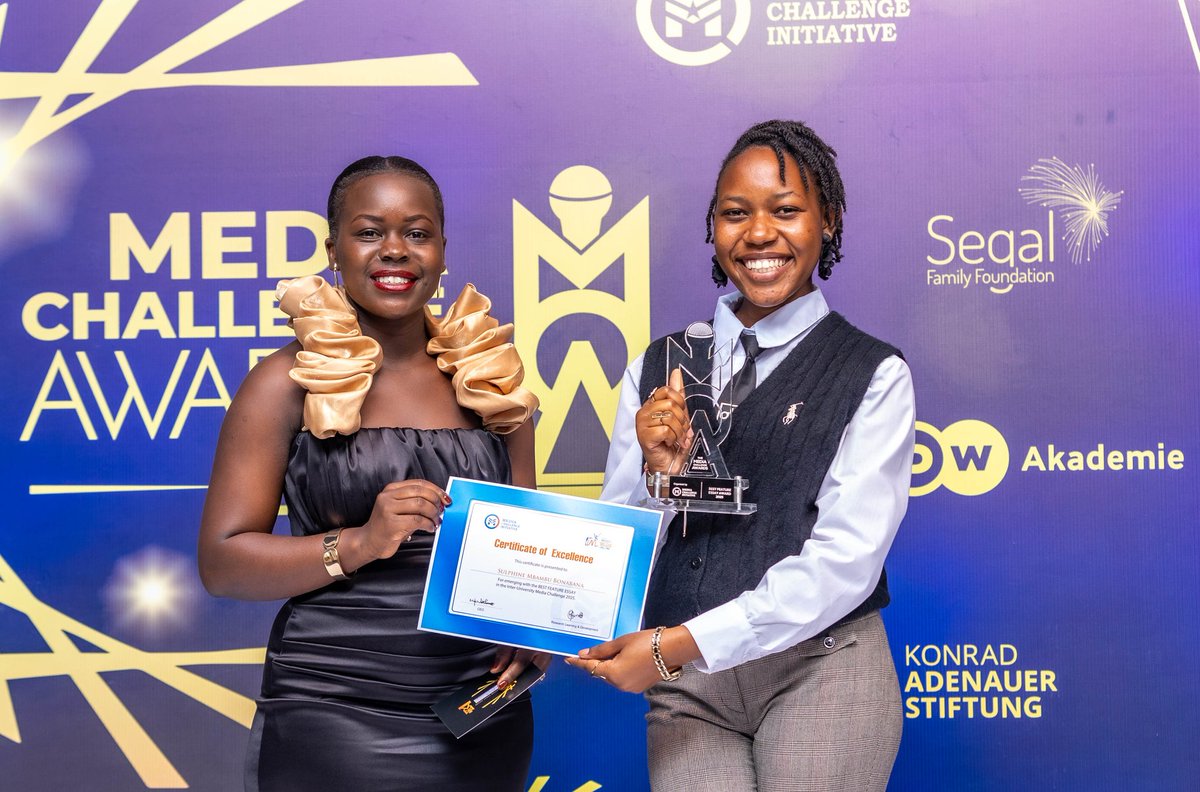 MediaLinkUCU's tweet photo. The Inter-University Media Challenge 2025 was a great success.
Congratulations to the #UCU Journalism Team for representing with distinction. https://t.co/mo9wPvf8XD