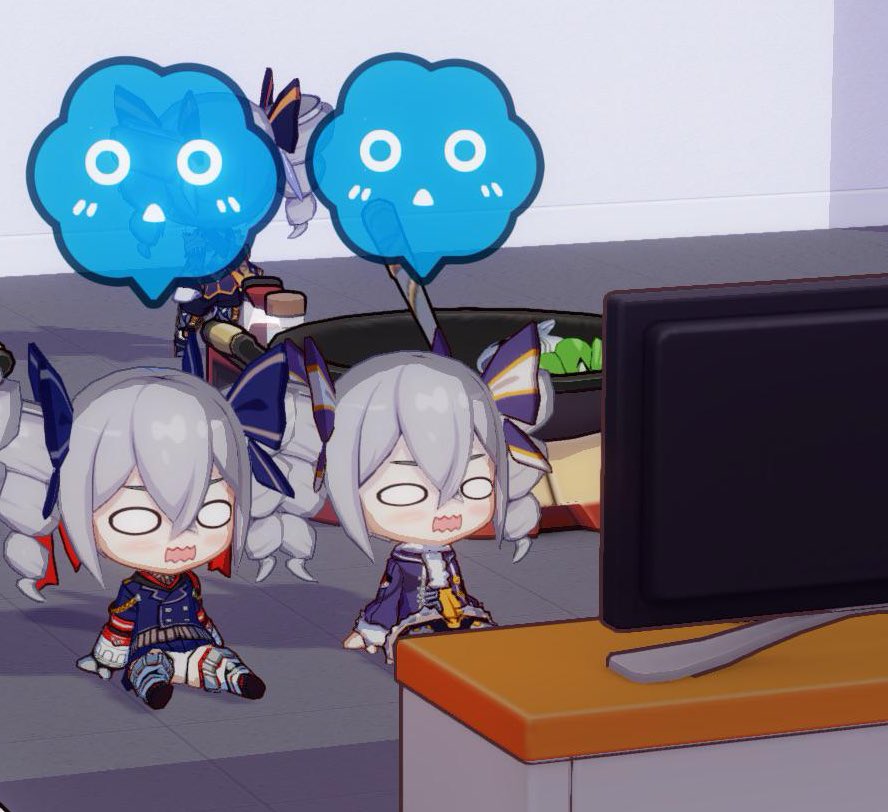 HonkaiChibi's tweet image. they’re watching brainrot